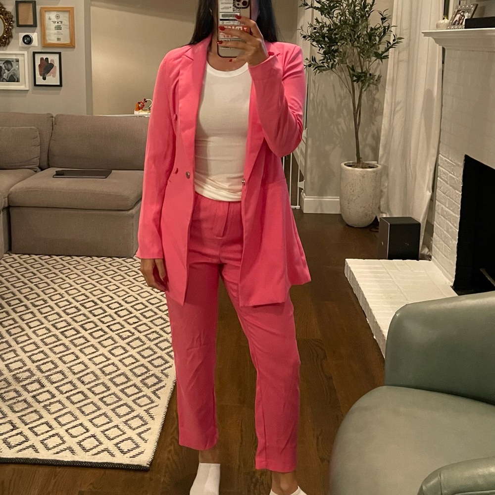Pink suit
